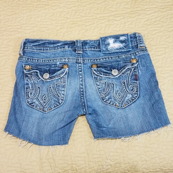MEK Pants - Custom MEK Denim disstressed cutoff shorts Size 27